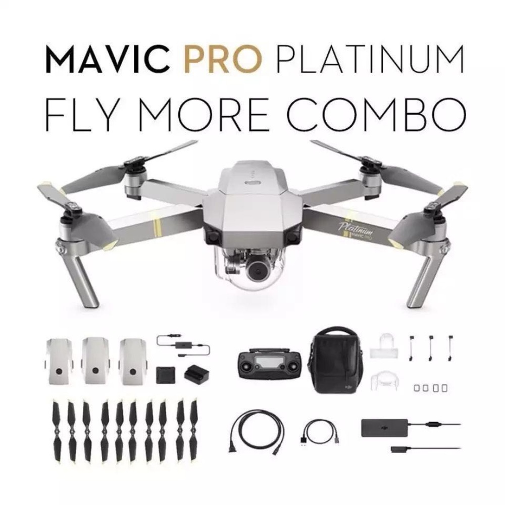 DJI Mavic Pro Platinum With Fly More Kit